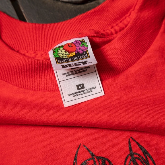 Red Beelzebabes Roller Derby Tee no. 7 Size M - Picture 4 of 5